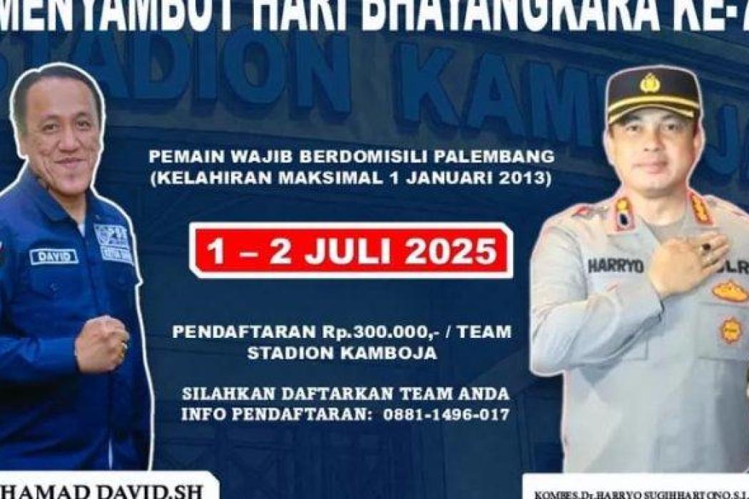 Meriahkan HUT RI ke-79, Askot PSSI Palembang Gelar Turnamen Sepak Bola U-12